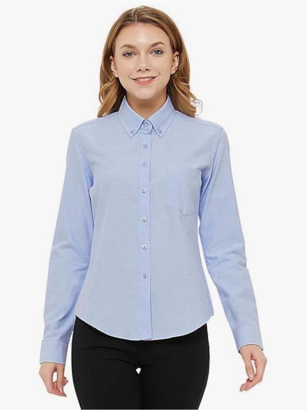 MGWDT light blue button down oxford shirt